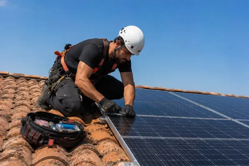 Maintenance et monitoring de panneaux solaires à Saint-Sériès